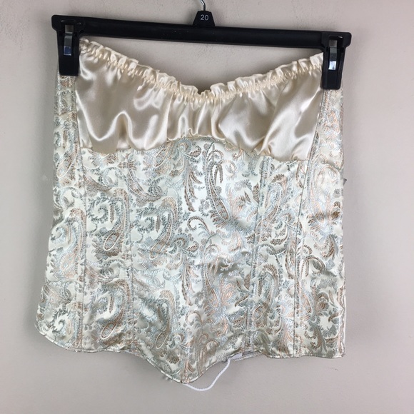 Tesa floral brocade strapless corset - Picture 2 of 8